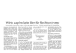 XX.04.2013 (NT): Wirte zapfen kein Bier für Rechtsextreme