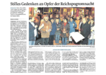 10.11.2013 (MZ): Stilles Gedenken an Opfer der Reichsprogromnacht
